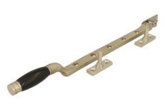 Fensterfeststeller Mattnickel Bakelit 300mm