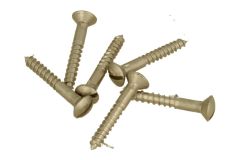 Schlitzschrauben 2,8 x 25 mm (6 Stück) Nickel matt