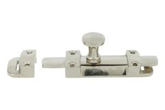 Türschieber für nach innen öffnend Messing vernickelt