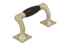 Schiebefenster Griff 115mm geschwungen Mattnickel Bakelit