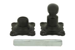 WC-Verschluss (1890) Messing schwarz pulverbeschichtet