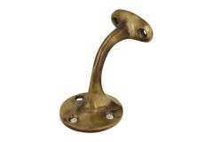 Handlaufhalter Messing patiniert, Sattel flach
